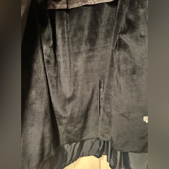 MISTY HARBOR VINTAGE BLACK TRENCH OVER COAT COLD WEATHER ZIP LINING - Picture 5 of 10